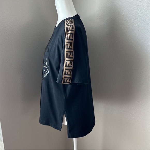 Fendi 2019 Women’s Zucca FF Logo T-Shirt - S - Picture 6 of 12